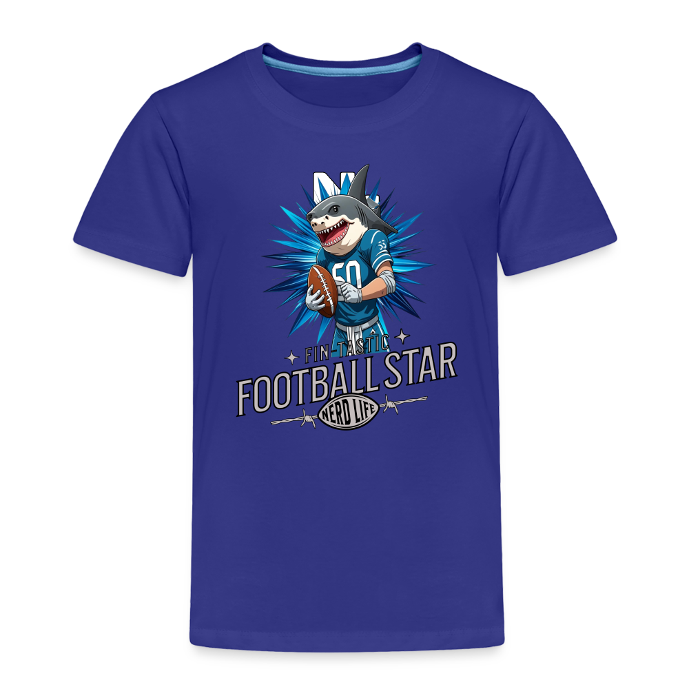 Fin-Tastic Football Player Toddler Premium T-Shirt - royal blue