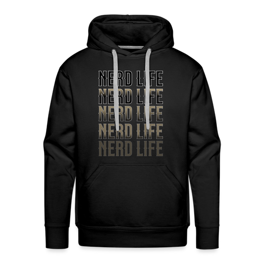 Nerd Life Repeat Fader Men’s Premium Hoodie - black