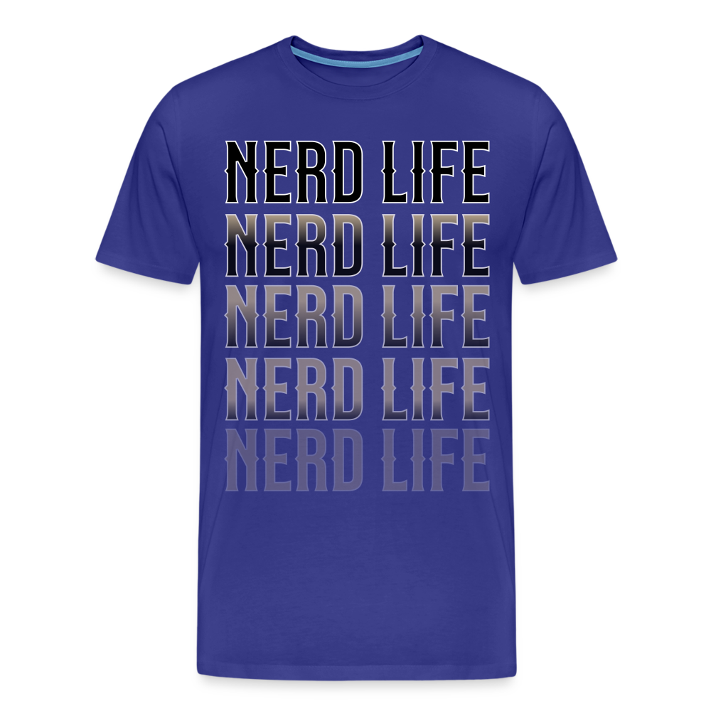 Nerd Life Repeat Fader Men's Premium T-Shirt - royal blue