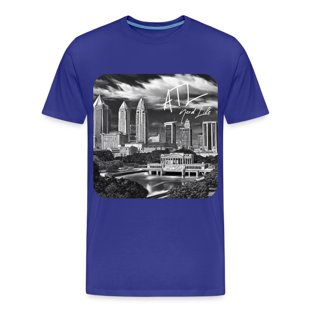 ATL Nerd Life CityScape Men's Premium T-Shirt - royal blue