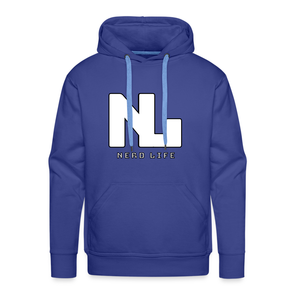 Nerd Life Graphic Men’s Premium Hoodie - royal blue