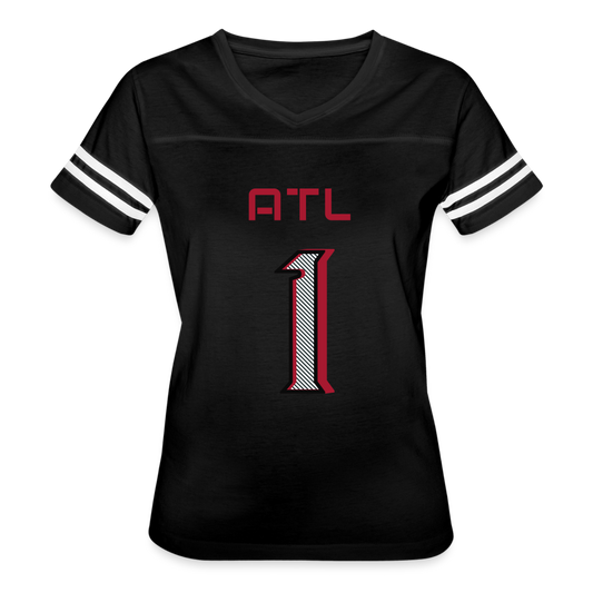 ATL Nerd Life Women’s Vintage Sport T-Shirt - black/white