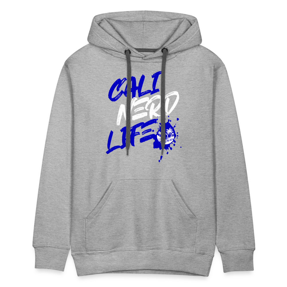 Cali Nerd Life Graphic Men’s Premium Hoodie - heather grey