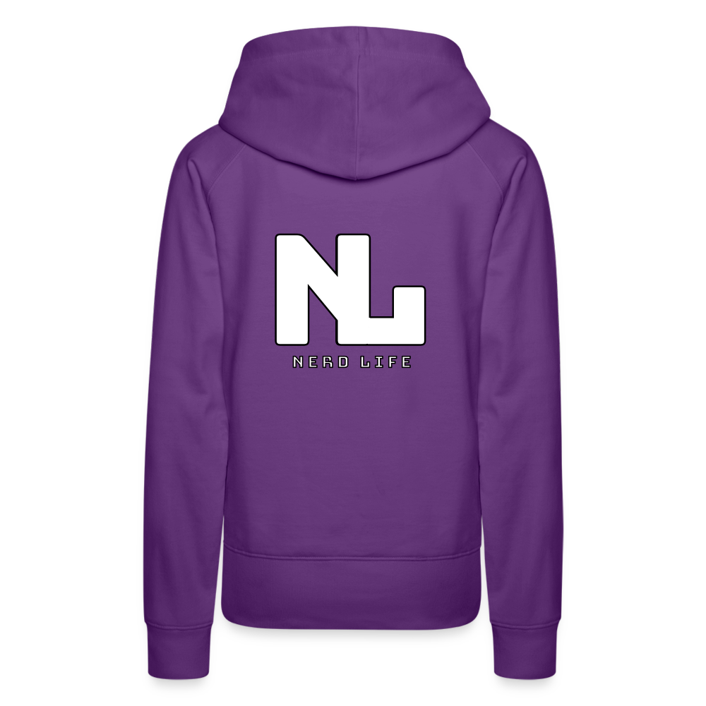 Most Likely To Blame Lag Graphic Women’s Premium Hoodie - purple 