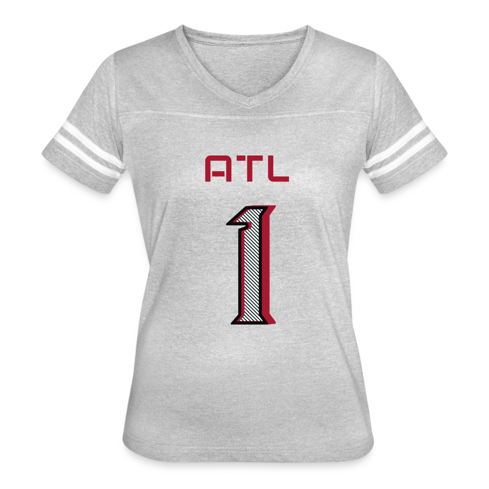 ATL Nerd Life Women’s Vintage Sport T-Shirt - heather gray/white