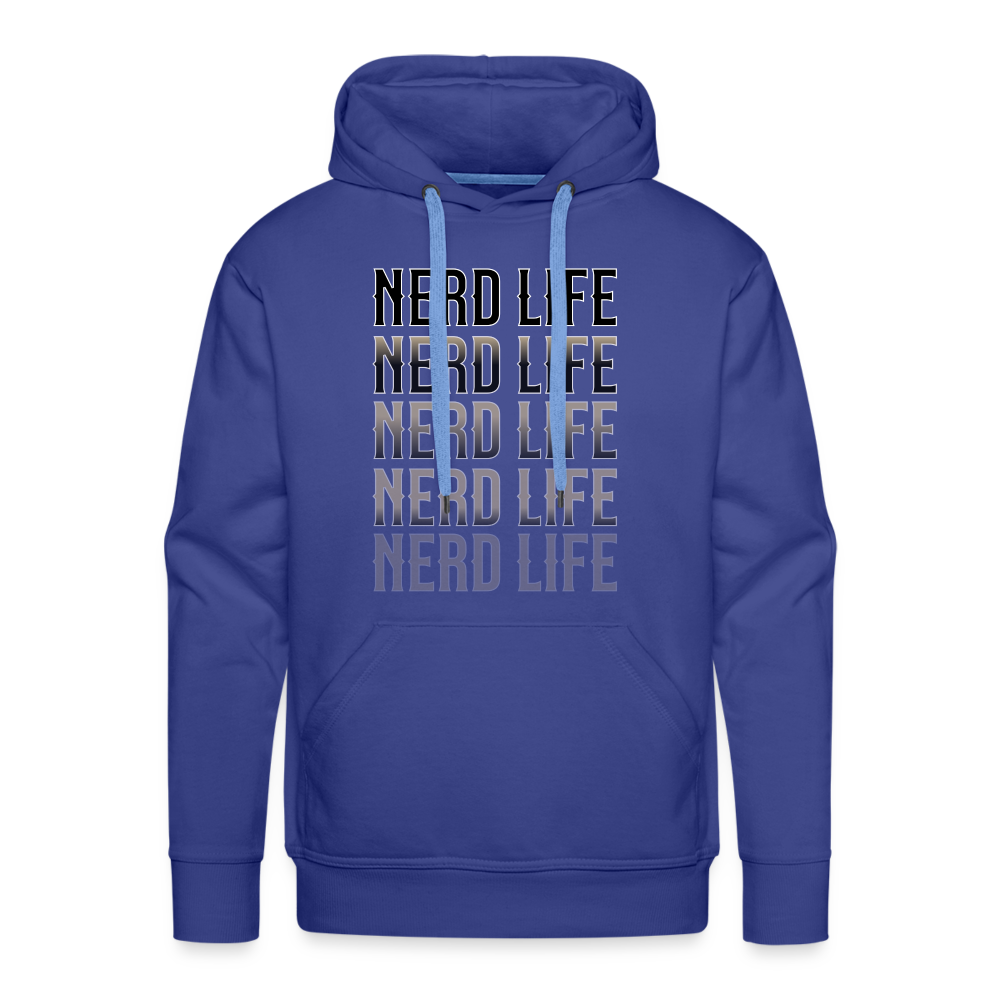 Nerd Life Repeat Fader Men’s Premium Hoodie - royal blue