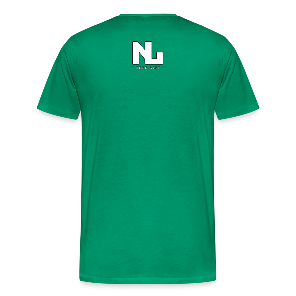 Anime Nerd Graphic Men's Premium T-Shirt - kelly green