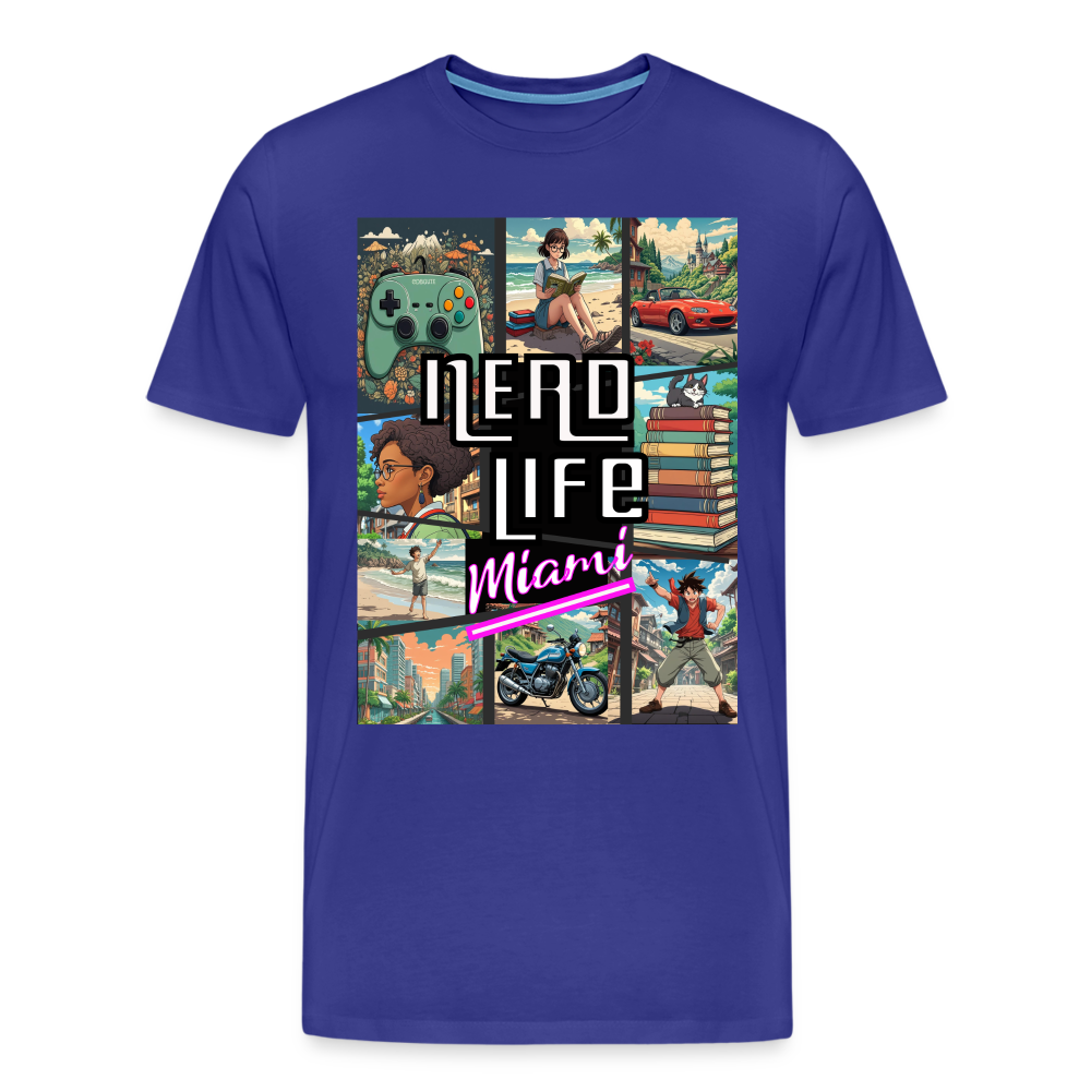 Miami Nerd Life Game Men's Premium T-Shirt - royal blue