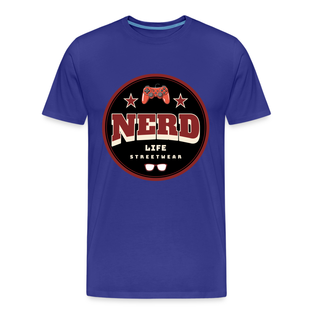 Nerd Life Circle Graphic Men’s Premium Organic T-Shirt - royal blue