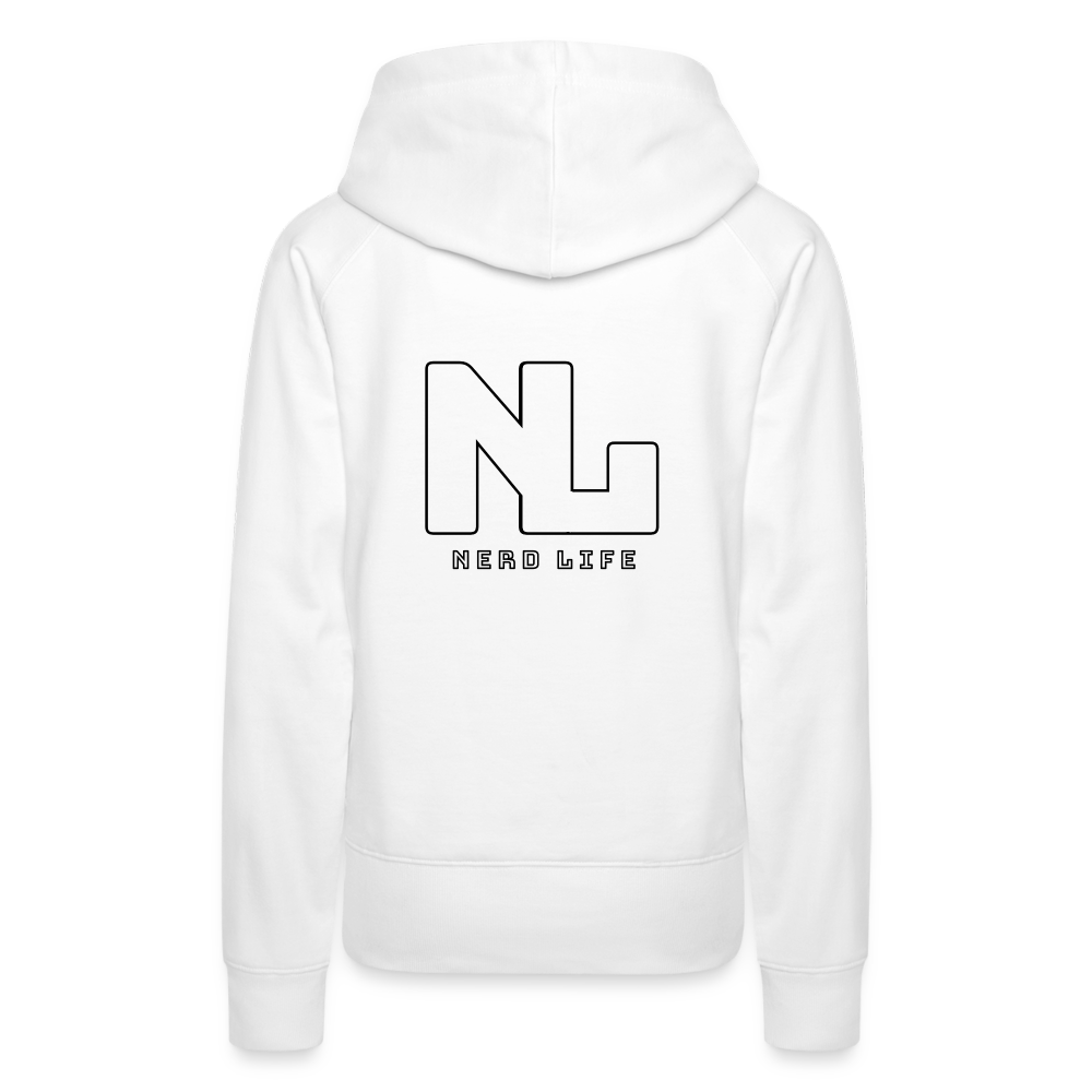 Most Likely To Blame Lag Graphic Women’s Premium Hoodie - white