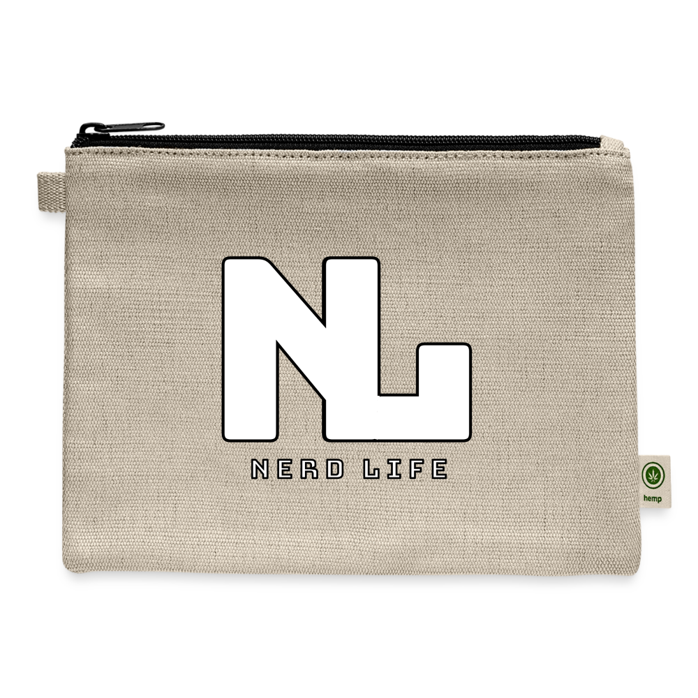 Nerd Life Graphic Carry All Pouch - natural