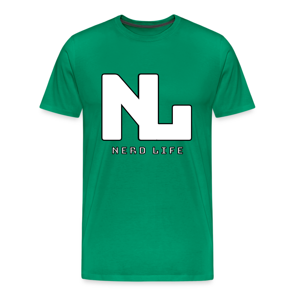 Nerd Life Graphic Men's Premium T-Shirt - kelly green