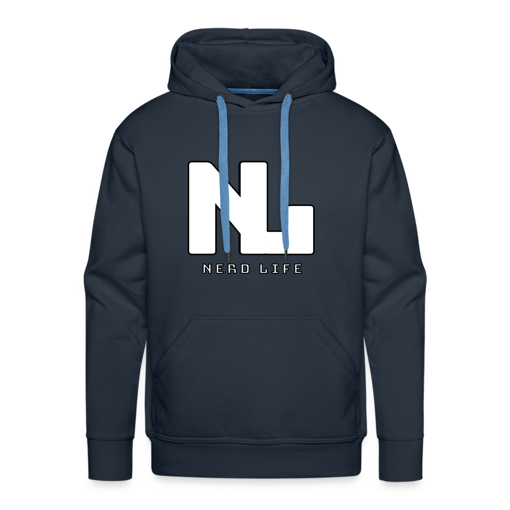 Nerd Life Graphic Men’s Premium Hoodie - navy