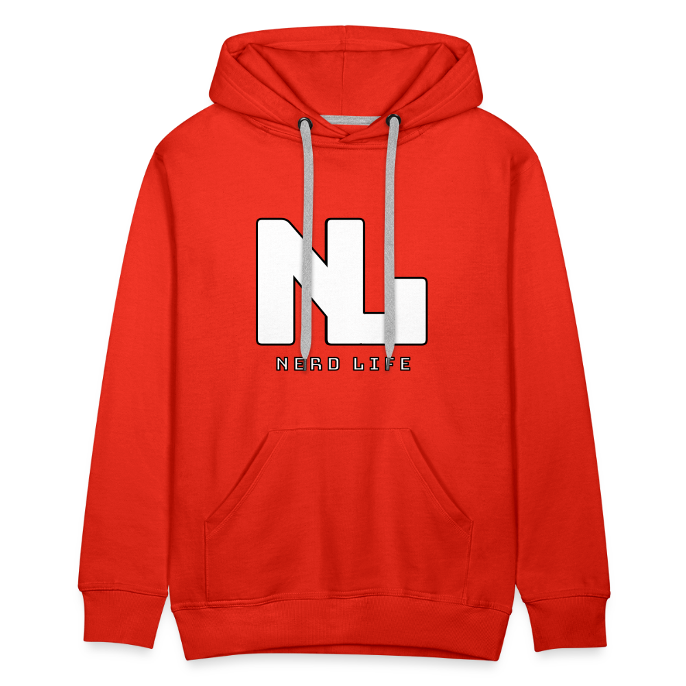 Nerd Life Graphic Men’s Premium Hoodie - red