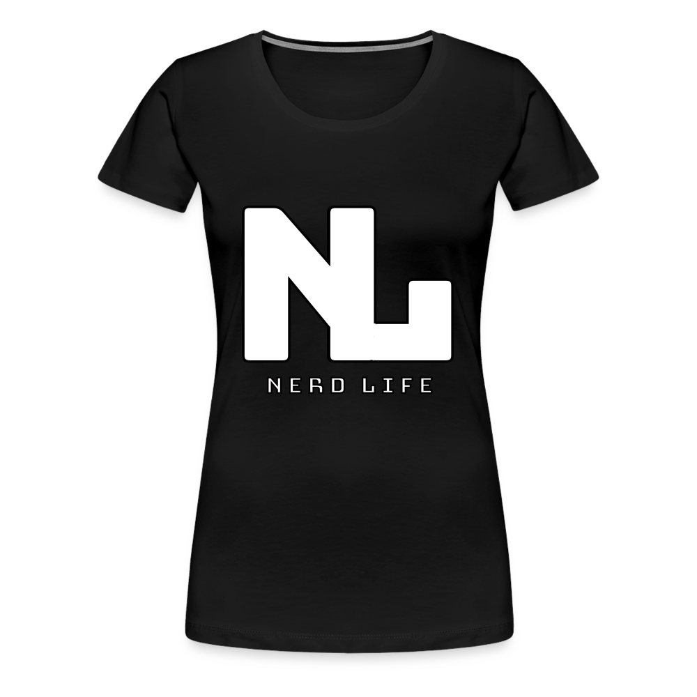 Nerd Life Graphic Women’s Premium T-Shirt - black