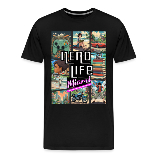 Miami Nerd Life Game Men's Premium T-Shirt - black