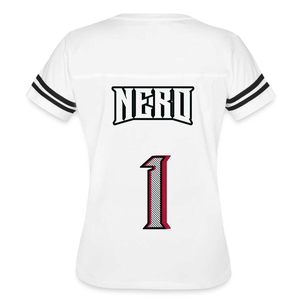 ATL Nerd Life Women’s Vintage Sport T-Shirt - white/black