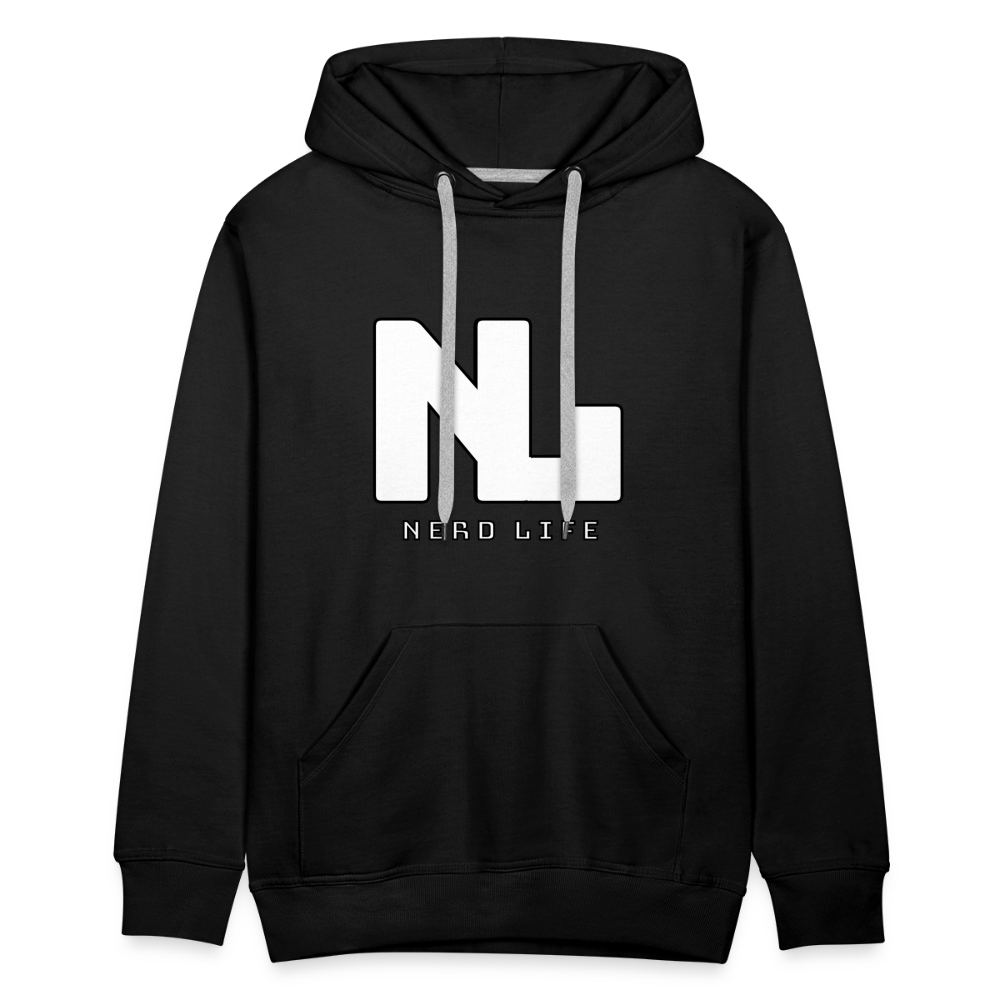 Nerd Life Graphic Men’s Premium Hoodie - black